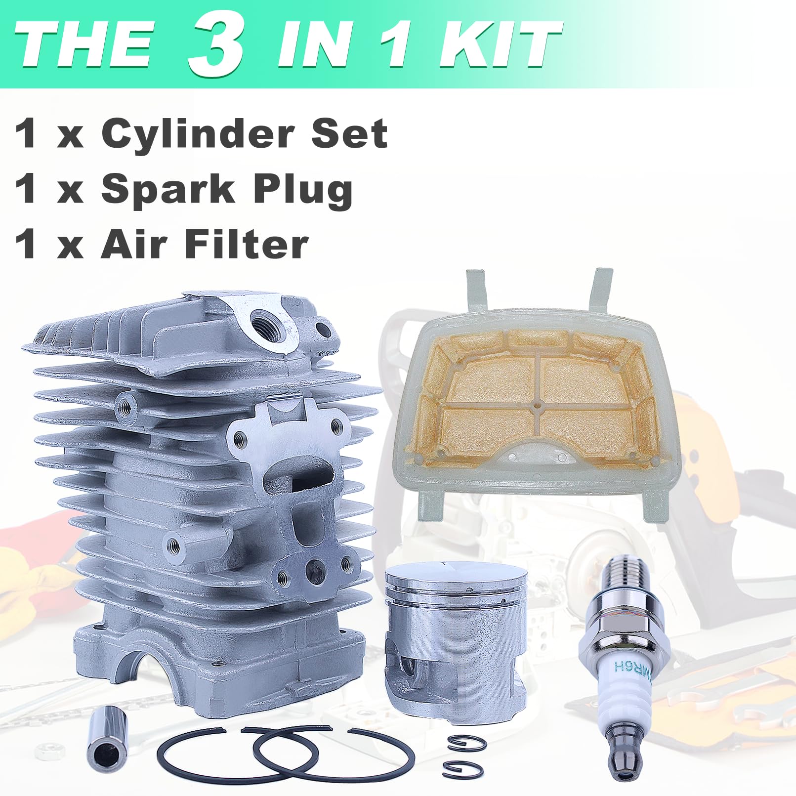 Amazon.com: Adefol 40mm Cylinder Piston Kit for Stihl MS211 MS